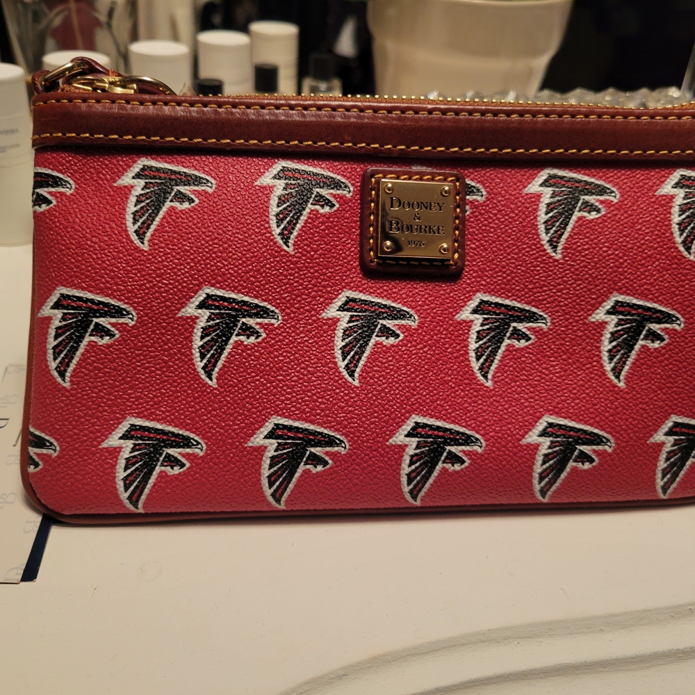 Dooney & Bourke Red Falcons Wristlet NWT